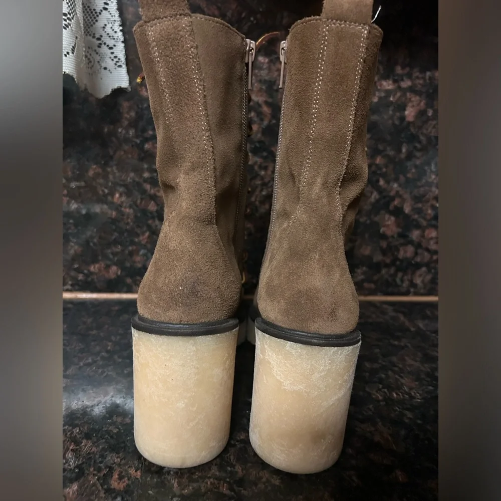 Free People Dylan Lace Up Boots Leather Platform 9.5 - Picture 7 of 11